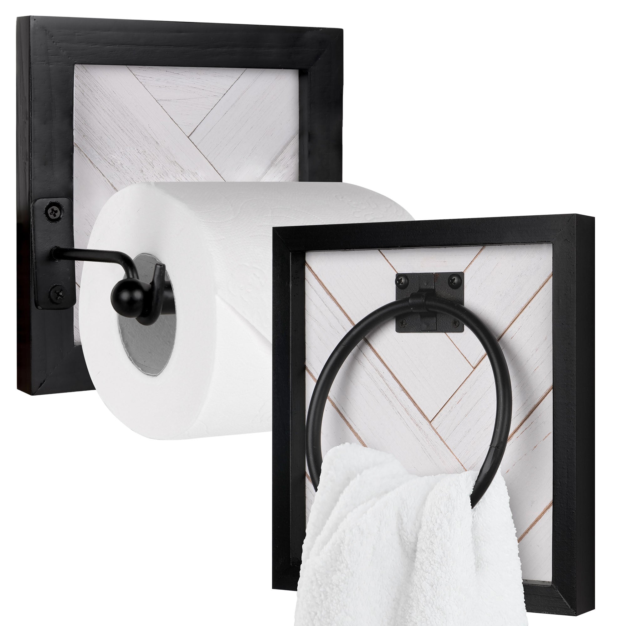 Autumn Alley Farmhouse Bathroom Accessory Set Rustic Hand Towel Ring