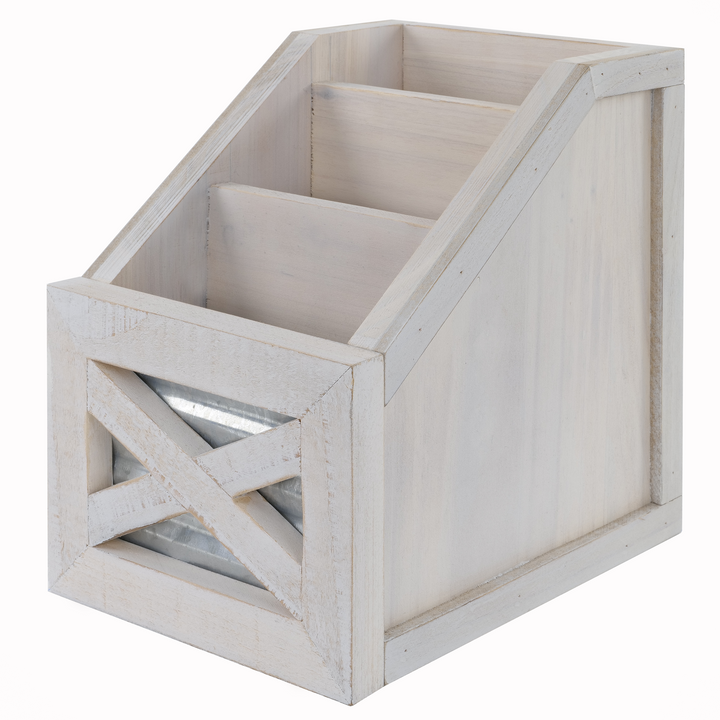 White Barn Door Remote Holder
