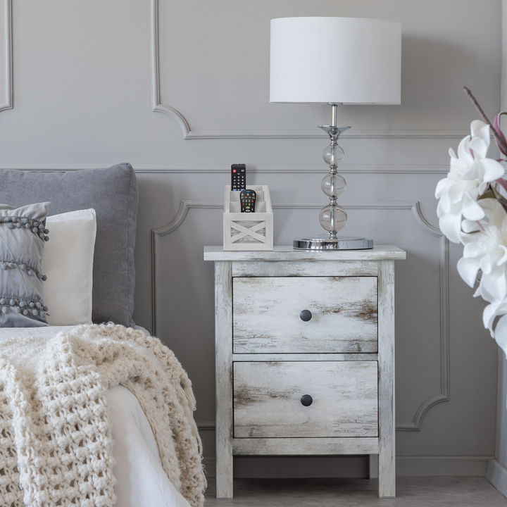 White Barn Door Remote Holder