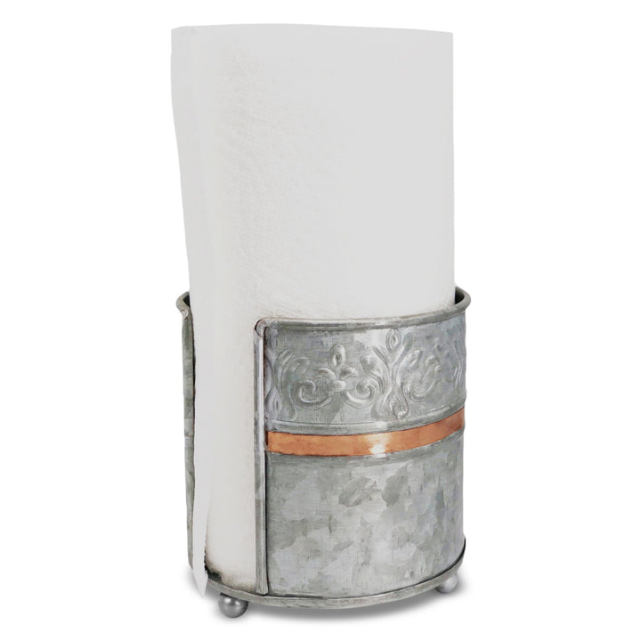 Galvanized Countertop Paper Towel Holder