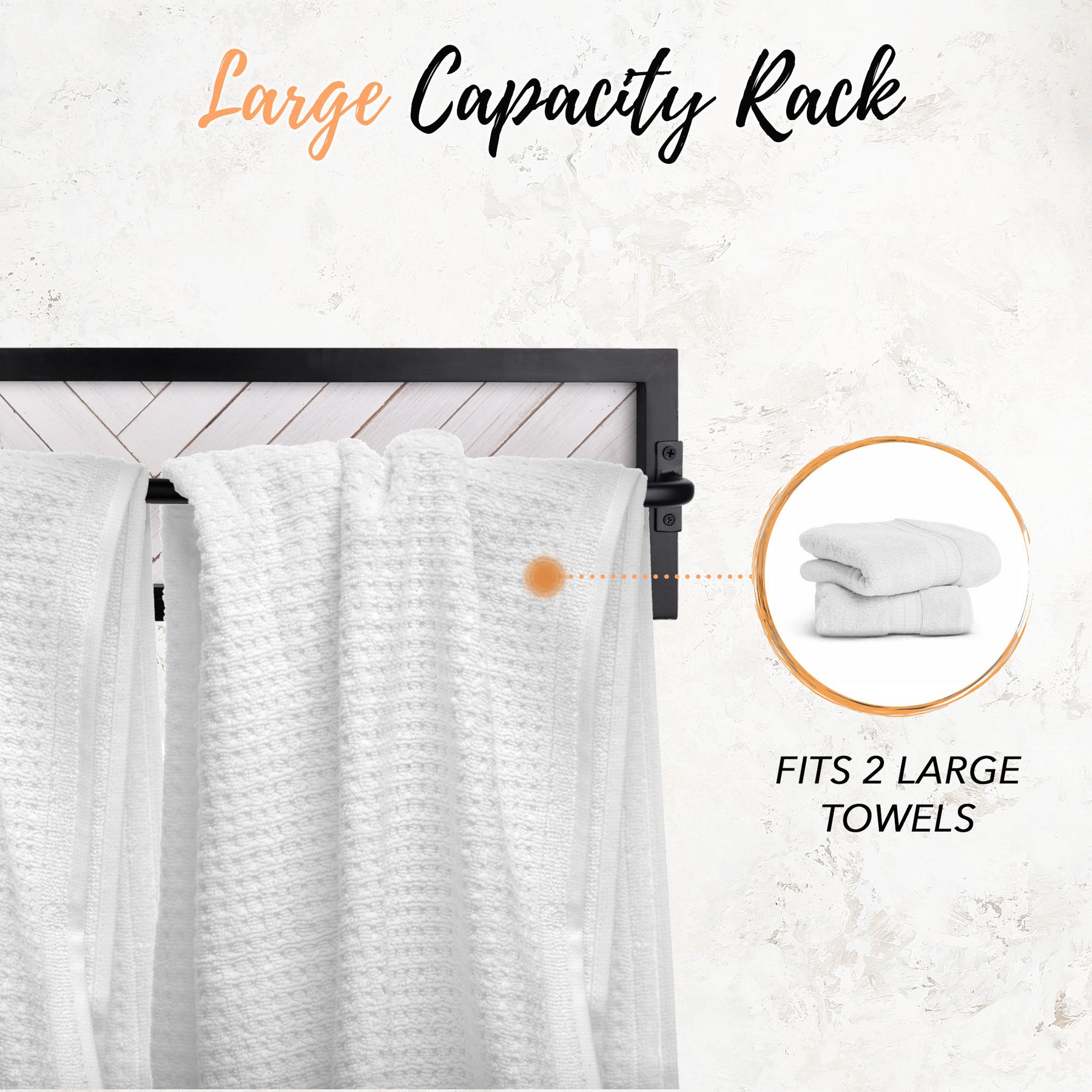 Hampton Style Towl Rack Shiplap Horizontal Herringbone Towel Rack - Farmhouse Bathroom Decor ...