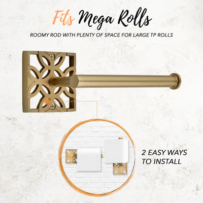 5-Piece Jamie Collection Bathroom Accessories Set - Gold