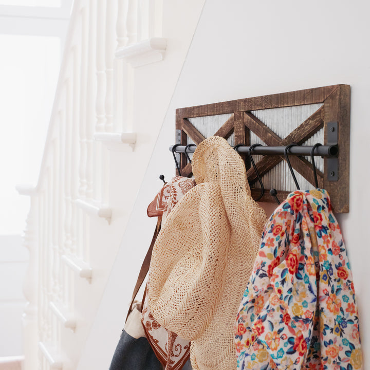 Barn Door Hanging Utility Rack