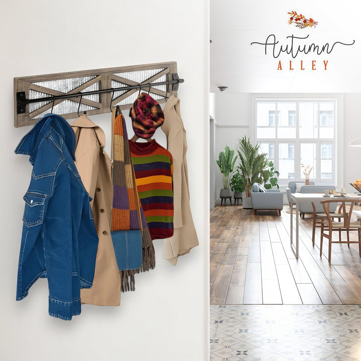 Barn Door Hanging Utility Rack