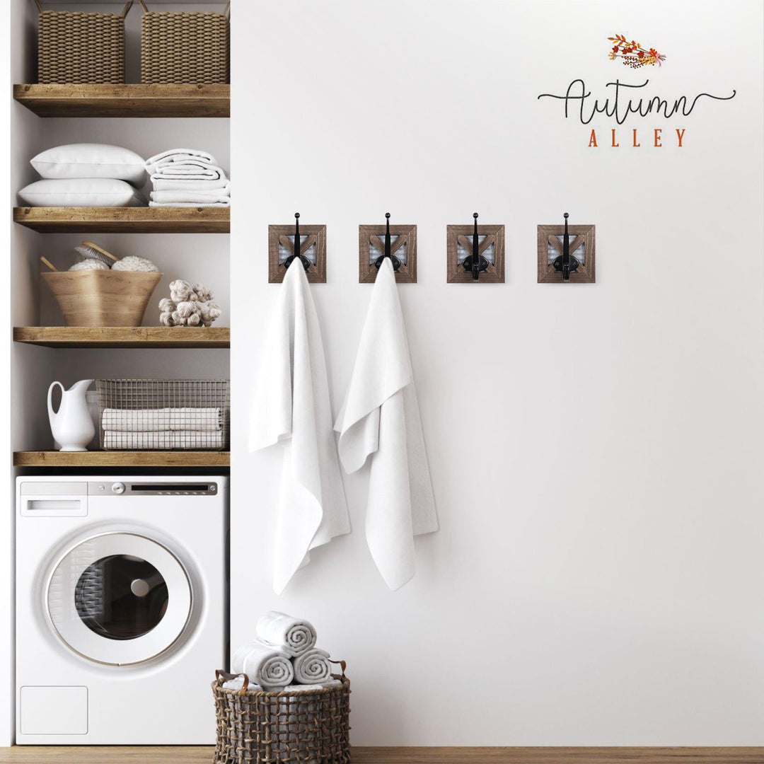 or Piece Barn Door Rustic Wall Hooks Farmhouse Decor