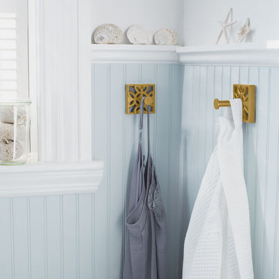 5-Piece Jamie Collection Bathroom Accessories Set - Gold