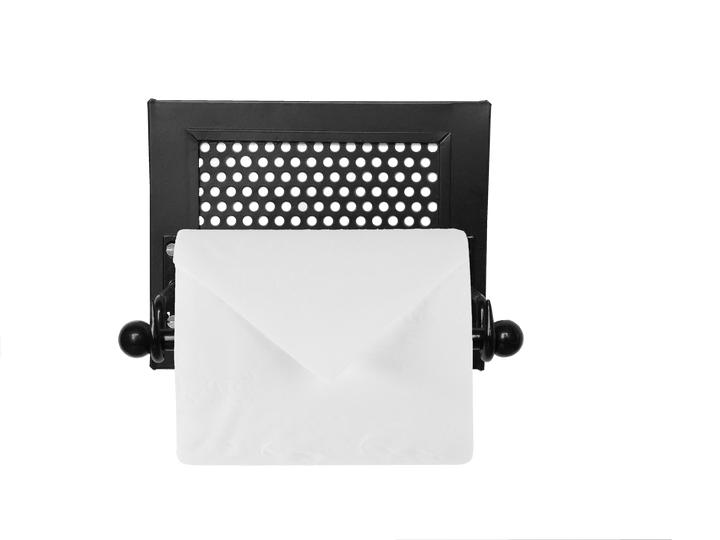 Black Metal Wall Mounted Toilet Paper Holder