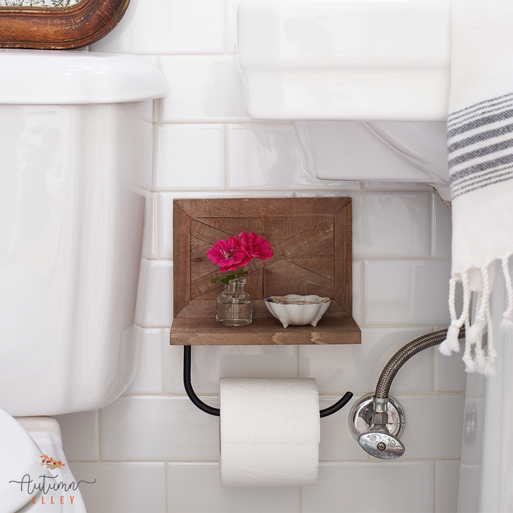 Toilet Paper Holder Autumn Alley Rustic Wood Metal Bracket Toilet Paper Holder Autumn Alley Rustic Wood Metal Bracket