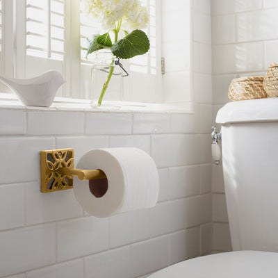 5-Piece Jamie Collection Bathroom Accessories Set - Gold