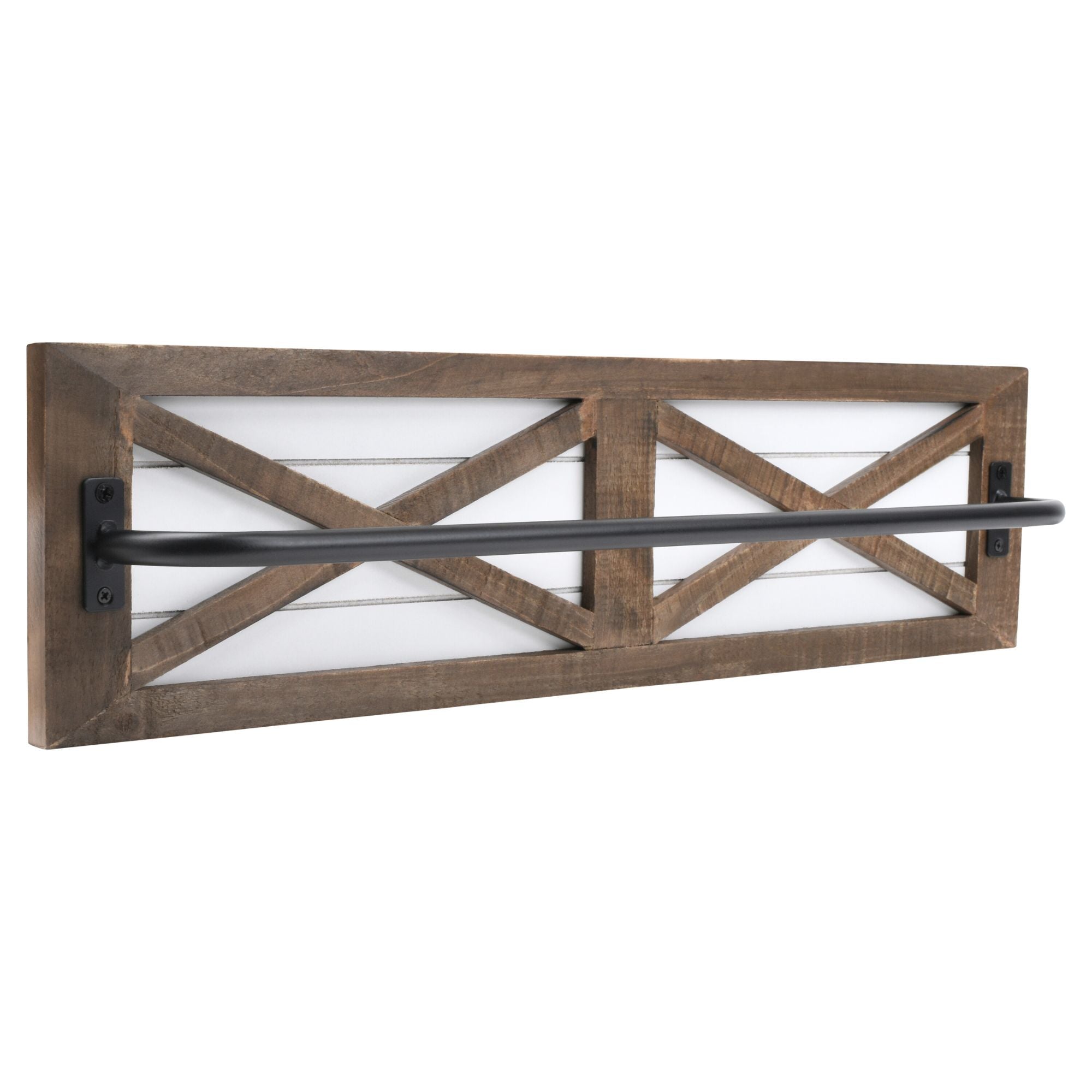 Farmhouse Shiplap Towel Rack - Rustic Bathroom Wall Decor – Autumn Alley