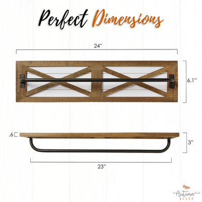 Barn Door Shiplap Towel Rack