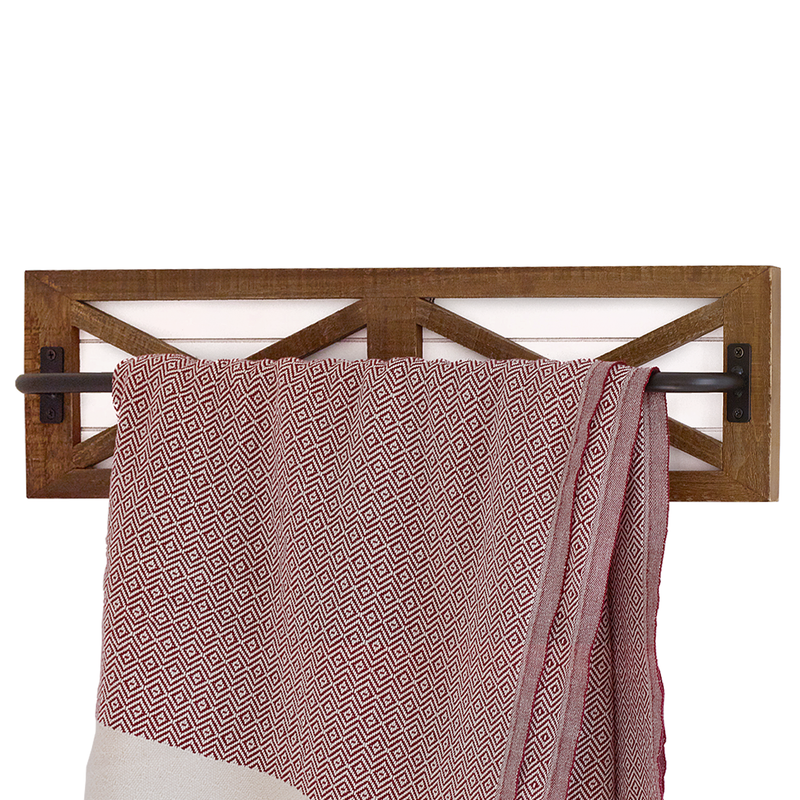 Barn Door Shiplap Towel Rack
