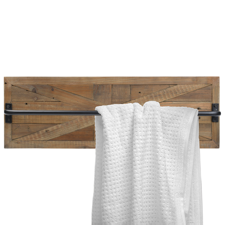 Barn door towel rack sale