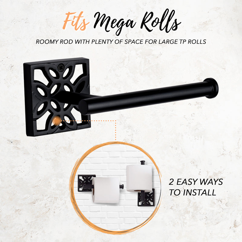 5 Piece Matte Black Bathroom Set