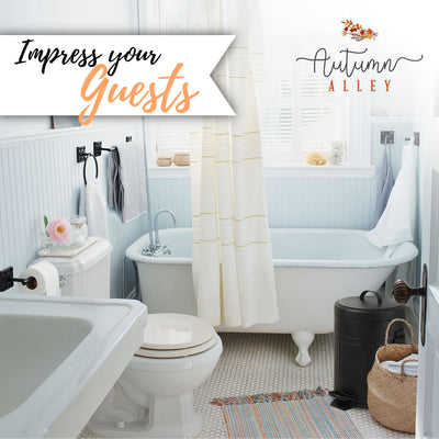 5 Piece Matte Black Bathroom Set