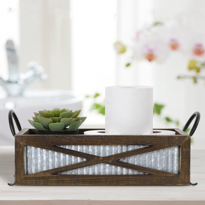 Barn Door Extra Roll Storage Basket