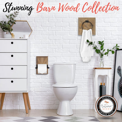 Wooden Barn Door Towel Ring