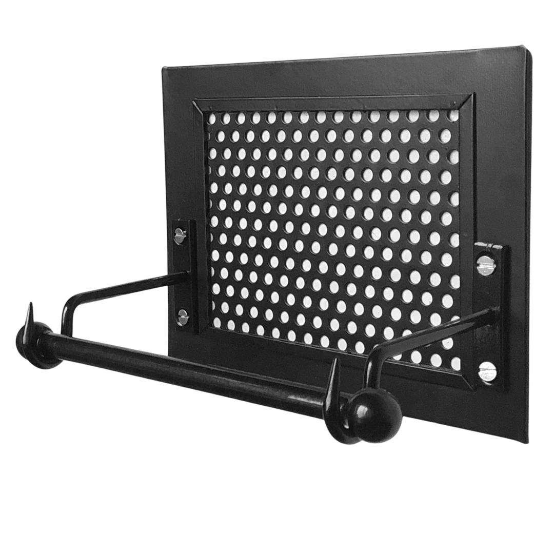 Black Metal Wall Mounted Toilet Paper Holder