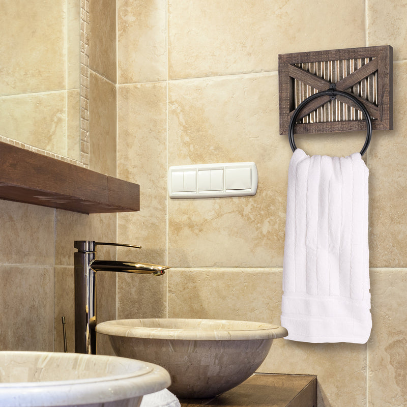 Gold Barn Door Towel Ring