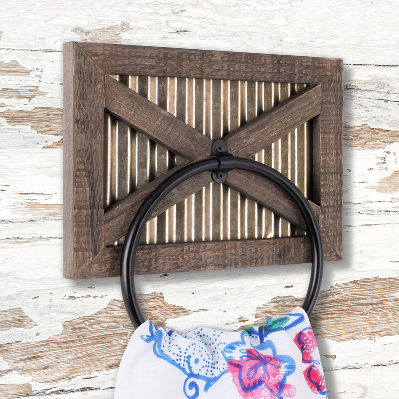 Gold Barn Door Towel Ring